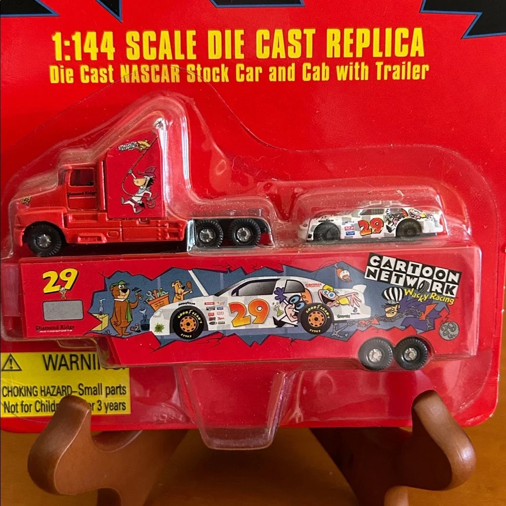 NASCAR Die Cast Cartoon Network Car and Trailer